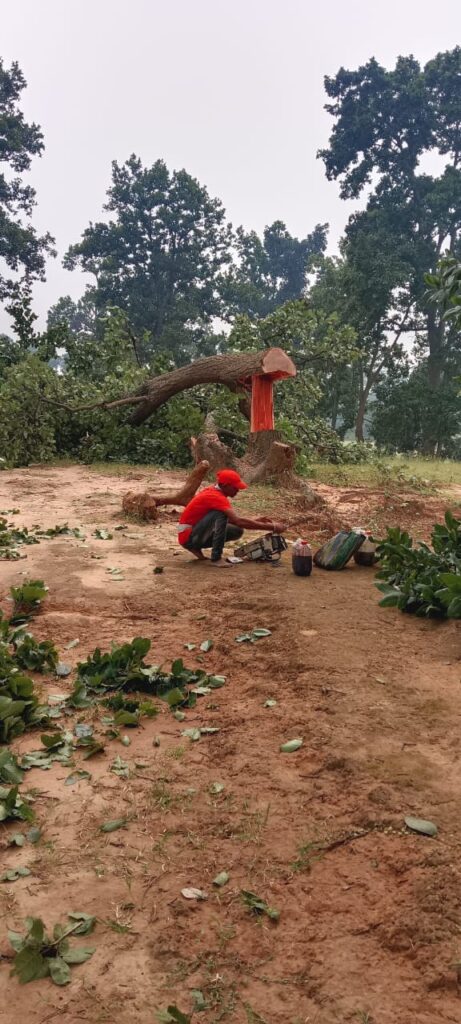 पेड़ कटाई का विरोध : हिंसक झड़प में 8 पुलिस कर्मी सहित ग्रामीण हुए घायल .. क्षेत्र तनावग्रस्त 1 IMG 20241017 WA0038