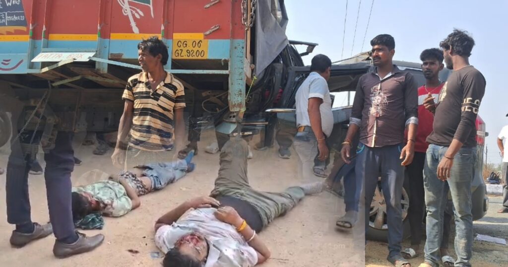 दर्दनाक सड़क हादसा - हादसा में 3 कि मौत 2 घायल 1 Picsart 25 02 28 19 47 50 613