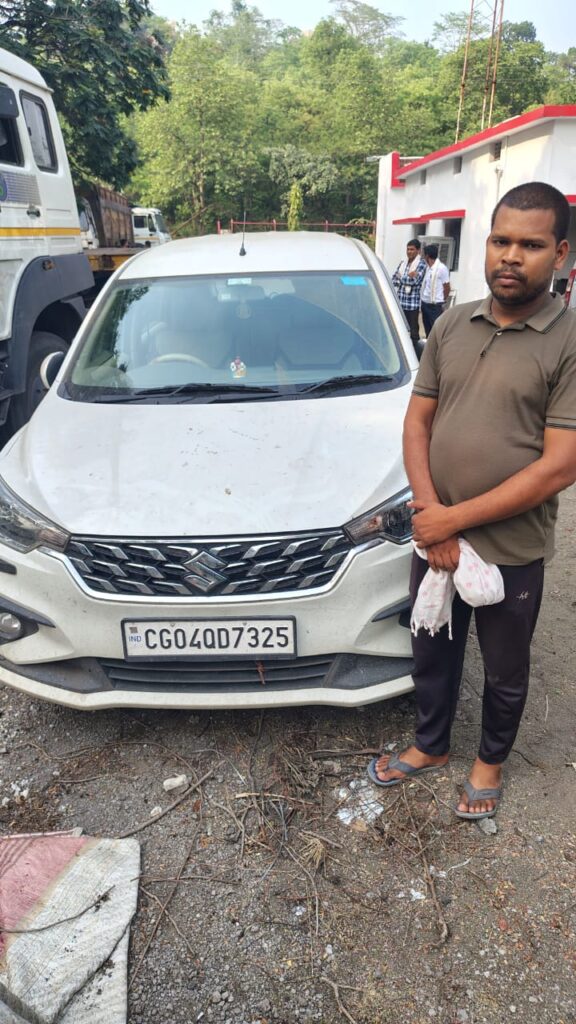 गाड़ी से कुचलने की कोशिश करने वाला फरार आरोपी गिरफ्तार 2 IMG 20250610 WA0046