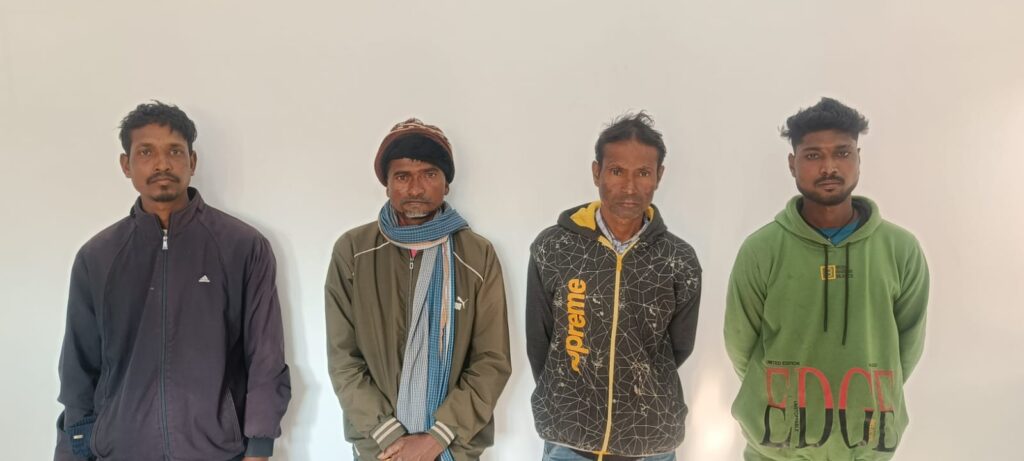 जंगली सुवर के लिए लगाए करेंट से किसान कि मौत , चार आरोपी गिरफ्तार 1 1831006