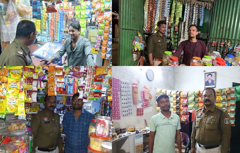 पान ठेलों पर वालों पर दबिश .. नशा बेचने वाले 35 संचालकों पर कार्रवाई 2 2280504